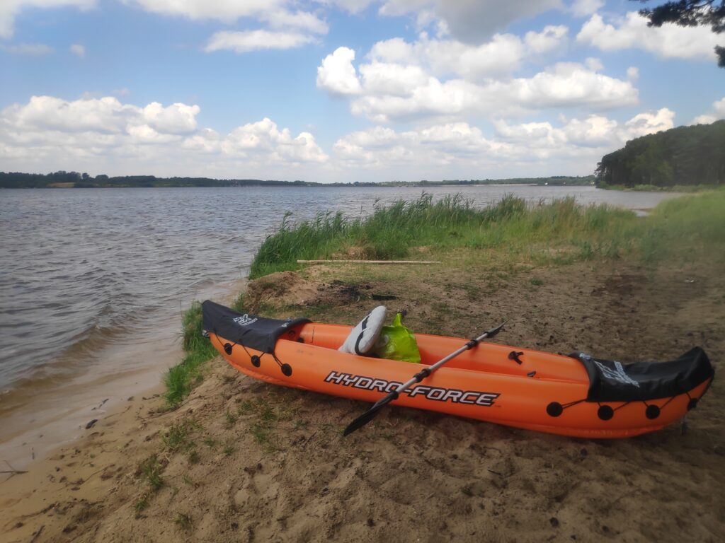 Mój Szybki krótki Test kajak Hyrdoforce Rapid a dokładnie to LITE-RAPID X2 BESTWAY nad zalewem Sulejowskim przed spływem Wisłą nad Morze.